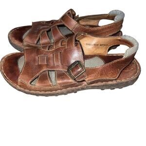 Born Leather Fisherman Sandals Brown Men’s Size 9